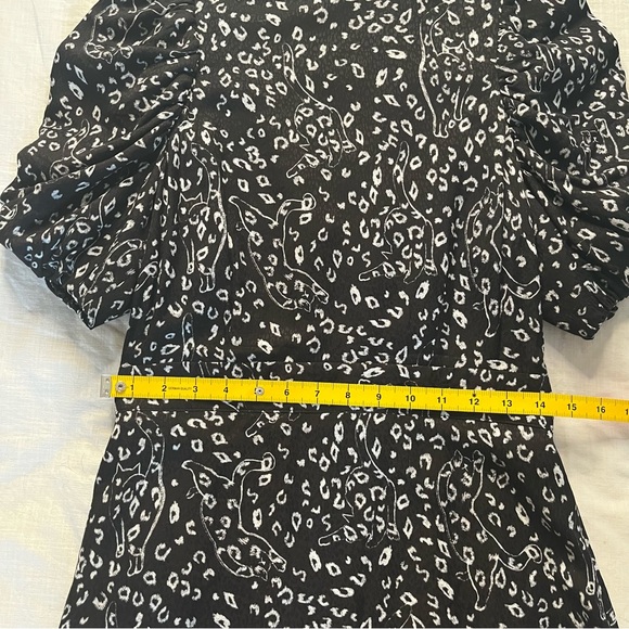 Ted Baker London Black Abstract Cat Mini Dress, Size 2 - Picture 4 of 12